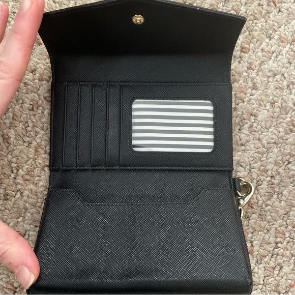 Kate Spade Black Leather Wristlet - Picture 2 of 3
